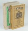 Wisden Cricketers&rsquo; Almanack 1946. 83rd edition. Original limp cloth covers. Good/ very good condition. The book presented in its original &lsquo;Sporting Handbooks Ltd&rsquo; postal box to a Mr Turner of Gt. Missenden