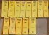 Wisden Cricketers&rsquo; Almanack 1951, 1953, 1962, 1963, 1966 (2), 1967, 1969, 1970, 1971 (2), 1974, 1978, 1979,1980, 1981 (2), 1983, 1984 (2), 1985, 1986 (3), 1987, 1989, 1995, 1996, 1999, 2000, 2004 and 2005. Original limp cloth covers. Slight bowing to a le - 2