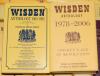 Wisden Anthology 1978-2006. Leather bound limited edition no. 206/300, gilt to all page edges in slipcase. Signed to title page by the editor, Stephen Moss, and former editors of Wisden, Matthew Engel, Tim De Lisle and Graeme Wright. Sold with Wisden Cric - 2