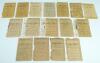 Wisden Cricketers&rsquo; Almanack 1896-1951. An incomplete selection of original front and rear wrappers and linen covers for books for the period stated. The wrappers being 1896 (front & rear), 1897 (two front wrappers), 1898 (front), 1907 (two front and one r