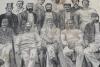 &lsquo;The Australians 1888&rsquo;. Rare printed silk handkerchief commemorating the 1888 Australian tour of England. The handkerchief with large central printed portrait in black of the team and Manager, with printed title to top and players&rsquo; names below, surrounded - 2