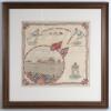 England v South Africa c.1907. Linen handkerchief produced to commemorate the South African tour to England. The colourful handkerchief titled &lsquo;England v South Africa&rsquo; with cricket scene, pavilion and large crowd to circular panel to left hand side with E