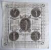 &lsquo;England&rsquo;s Champion Batsman. J.B. Hobbs. Surrey & England XI&rsquo; 1922. Large linen handkerchief printed in black with printed headings and five images of Hobbs in various batting poses plus total runs and average in first class cricket up to 1922. Listed to 