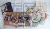 Cricket scarves and handkerchiefs c.1950s onwards. A good selection including eleven ladies&rsquo; headscarves in silk or acetate. Subjects include England v Australia 1876-1938 with roundels describing each Test series played in England and Australia, M.C.C. c