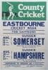 Sussex cricket posters. Five original advertising posters for the Eastbourne County Cricket Week, including two from 1955 for the matches v Hampshire and v Gloucestershire, one 20&rdquo;x30&rdquo;, the other 15&rdquo;x20&rdquo;, one for the 1956 matches v Derbyshire and v Hampsh - 2