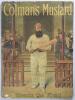 W.G. Grace. Later reproduction &lsquo;Colman&rsquo;s Mustard&rsquo; advertising poster/ show card of Grace walking down the steps of the pavilion going out to bat.