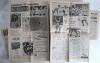 Sri Lanka inaugural Test v England 1982. Eight full copies of original English language newspapers published in Sri Lanka covering the one-day International series and the first Test match to be played by Sri Lanka. The one-off Test was played at Colombo, - 2