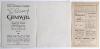 Maurice Leyland. Yorkshire & England 1920-1946. &lsquo;Maurice Leyland&rsquo;s Benefit&rsquo; 1934. Official four page leaflet with printed notice to front page from Lord Hawke announcing the benefit match to be held, Yorkshire v Nottinghamshire at Headingley, 30th June- 3 - 4