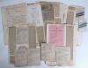Yorkshire Gentlemen&rsquo;s Cricket Club 1901-1911. A selection including disbound pages from a large scrapbook, individual scorecards and fixture card and press cuttings, relating to Yorkshire Gentlemen C.C. from the collection of Club member, Lieut. T.G.N. Ba
