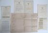 Devon cricket 1840s onwards. A selection of ephemera relating to cricket in Devon including nine early small original advertising handbills for North Devon C.C. matches against Teignbridge, meetings, Ladies&rsquo; Days, practice sessions (with a professional) e