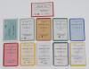 South Australia 1948-49 to 1975-76 seasons. Eleven South Australia Lady members tickets for the Adelaide Oval Cricket Ground. The seasons being 1948-49, 1949-50, 1950-51, 1951-52, 1953-54, 1954-55, 1955-56, 1971-72, 1972-73, 1973-74 and 1975-76. Good cond - 2