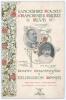 &lsquo;Lancashire County & Manchester Cricket Club County Championship Celebration Dinner&rsquo; 1904. Rare official four page menu for the dinner held at the Midland Hotel, Manchester, 23rd November 1904. The menu with ornate decorative covers printed in gold, green