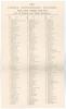 &lsquo;Lord&rsquo;s Centenary Dinner 1914&rsquo;. Large official menu for the Dinner held at the Hotel Cecil on Tuesday 23rd June 1914. Centre pages detached, lacking the original ribbon tie. Sold with the original printed table plan. Also an official folding menu for the - 2