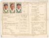 Australian tour of England 1930. &lsquo;L.M.S. [London, Midland and Scottish Railway] Restaurant Car Australian Cricket Team Dinner&rsquo; menu dated 16th May 1930. The menu with attractive illustration of an angel to the top, menu below, wine list to centre pages, a - 2