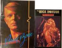 MICK RONSON MEMORIAL CONCERT SIGNED PROGRAMME / BOWIE 1978 SIGNED PROGRAMME