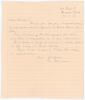 Ian William Geddes Johnson. Victoria & Australia 1935-1957. Single page handwritten letter in ink dated 22nd December 1947 from Johnson to a correspondent in South Africa who had congratulated Johnson on his &lsquo;performances against the M.C.C. team last year