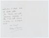 Pelham Francis Warner. Middlesex, Oxford University & England 1894-1920. Two page handwritten letter from Warner, dated 10th April 1907, regarding his ability to sing or recite. &lsquo;I have never sung a song in my life or recite, also I have five or six men s - 2