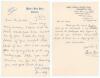 Indian Test cricketers. Two single page handwritten letters signed by Indian Test cricketers replying to requests for signed photographs. Signatures are Pankaj Roy (43 Tests 1951-1960), dated 6th September 1959, and Ghulam Ahmed (22 Tests 1949-1959), date