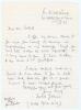 Younis Ahmed Mohammad, Surrey, Worcestershire & Pakistan, 1961-1987. Single page handwritten letter to Jack Sokell, replying to messages of congratulations on his recent marriage. Signed in a rare earlier name &lsquo;Mohd Younis&rsquo; and dated 1st May 1966. G/VG. U
