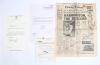 Signed cricket related letters 1983-1997. Three original cricket related letters signed by Peter Baxter, producer of the B.B.C.&rsquo;s Test Match Special, offering an autograph book to Ann Barrington as a donation to the Lord&rsquo;s Taverners&rsquo; Presidents&rsquo; Ball in 1