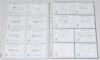 Pakistan Test cricketers 1960s-2000s. A good selection of over one hundred signatures of Pakistan Test players, mainly signed to printed &lsquo;Pakistan Test Player&rsquo; white cards. The majority of earlier signatures and others signed to piece laid down. Earlier s