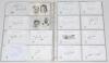 Pakistan Test cricketers 1960s-2000s. A good selection of over one hundred signatures of Pakistan Test players, mainly signed to printed &lsquo;Pakistan Test Player&rsquo; white cards. The majority of earlier signatures and others signed to piece laid down. Earlier s - 2