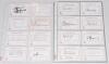 West Indies Test cricketers 1940s-2010s. A good selection of over one hundred signatures of West Indies Test players, all signed to printed &lsquo;West Indies Test Player&rsquo; white cards (one signed to cutting). The majority of earlier signatures and others signed