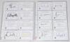 South African Test cricketers 1930s-2010s. A good selection of approx. one hundred signatures of South African Test players, mainly signed to printed &lsquo;South Africa Test Player&rsquo; white cards with the odd trade card. The majority of earlier signatures and ot - 2