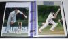 Cricket autographs 1950s onwards. Black binder comprising a selection of signed ephemera including signatures to prints, cuttings, cigarette card etc. of Fred Trueman, Ted Dexter, Raman Subba Row, Roy Tattersall, Colin Cowdrey, Trevor Bailey, Reg Simpson, - 4
