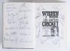 Signed Wisden cricket reference books. &lsquo;The Wisden Book of County Cricket&rsquo;, Christopher Martin-Jenkins 1981, signed profusely to the inside covers, endpapers etc. by over 140 Test cricketers. Signatures include Simpson, Doggart, Bolus, Carr, Pocock, Gooch - 2