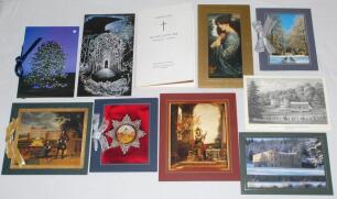 Thomas Godfrey Evans. Kent & England 1939-1967. Nine original elaborate Christmas cards sent to Evans from Sir Paul Getty, each signed by Getty and/or his wife. Sold with an original order of service booklet for Getty&rsquo;s Memorial Mass held at Westminster C