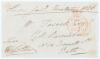 Henry Cecil Lowther. M.C.C., Surrey, Hampshire, M.C.C. & England 1819-1843. Original signed free-front envelope to a Mr Taswell of Bath, dated and sent from &lsquo;London January Nineteen 1826&rsquo;. Nicely signed by Lowther in black ink to lower left corner. A rare