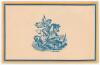 Alfred Percy &lsquo;Tich&rsquo; Freeman. Kent & England. 1914-1936. Official M.C.C. Christmas card from the M.C.C. tour of Australia 1928-29. Signed in ink by Freeman. Decorative covers in M.C.C. colours. Very good condition. - 2