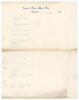 &lsquo;Australia v England Jan. 1925&rsquo;. Large page signed to verso of a &lsquo;Coward&rsquo;s Prince Alfred Hotel, Adelaide&rsquo; letterhead. Twelve nice signatures in black ink of the Australian team for the third (timeless) Test played at Adelaide, 16th- 23rd January 1925. Sig - 2