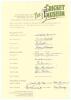 New Zealand v Australia 1946. Official Wellington Cricket Museum &lsquo;1946 Reunion&rsquo; autograph sheet signed by fourteen players who attended the reunion in 1997. Signatures are Hadlee, Butterfield, Tindill, Wallace (New Zealand), Brown, Hamence, Johnson, Meule