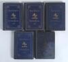 Kent County Cricket Club Annual 1910 to 1913 and 1915. Five editions of the hardback &lsquo;blue book&rsquo;, all printed by Cross & Jackman, Canterbury, The Kentish Gazette Office, Asford and Gibbs and Sons, Canterbury. Original decorative boards, gilt to page edges