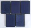 Kent County Cricket Club Annual 1910 to 1913 and 1915. Five editions of the hardback &lsquo;blue book&rsquo;, all printed by Cross & Jackman, Canterbury, The Kentish Gazette Office, Asford and Gibbs and Sons, Canterbury. Original decorative boards, gilt to page edges - 2