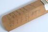 England 1981 & 1998. Stuart Surridge &lsquo;Perfect&rsquo; full size bat signed to the front by twelve members of the England team. Signatures are Brearley (Captain), Willis, Hendrick, Boycott, Gatting, Tavare, Emburey, Knott, Larkins, Allott, Botham and Parker. Also - 5