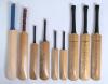 Signed miniature bats 1938/39- 1990s. A selection of nine miniature bats. Four are signed including one from the M.C.C. tour to South Africa 1938/39 by Geo. Dalton & Son, Durban &lsquo;Zephyr&rsquo; 14&rdquo;, signed in ink to the face by fifteen members of the M.C.C. tour - 2