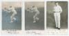 David Hunter. Yorkshire 1888-1909. Mono real photograph postcard of Hunter in wicket keeping pose with title &lsquo;Well Thrown In&rsquo;. Signed in ink to lower border by Hunter. Hartmann 1377. Postally unused. Some creasing and silvering, otherwise in good conditio