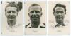 Nottinghamshire. Reg Simpson, Mervyn Winfield and Norman Hill. Three player portrait postcards, one of Simpson (Sind, Europeans, Nottinghamshire & England 1944-1963), Winfield (Nottinghamshire 1954-1966), and Hill (Nottinghamshire 1953-1968), each depicte