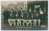 Nottinghamshire C.C.C. 1925. Original sepia real photograph postcard of the Nottinghamshire team seated and standing in rows wearing cricket attire, caps and blazers. Players are Carr (Captain), Matthews, Oates, J. Gunn, Payton, Barratt, Richmond, G. Gunn