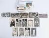 Kent player and team postcards. A selection of mono real photograph postcards of Kent players c.1927. Includes nine of players depicted in cricket attire, Frank Woolley (2 different), Tom Longfield, George Collins, John Evans, Geoffrey Legge, Les Ames (2)