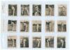 Godfrey Phillips &lsquo;Cricketers&rsquo; cigarette cards &lsquo;Pinnace&rsquo; miniature series 1923-1925. A complete set of all 199 known cards issued, including variations, of the &lsquo;Pinnace Series&rsquo; of miniature cards. Numbers are 16-45, 47-58, 60-83, 84 (2 versions), 85-88, 90