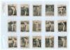 Godfrey Phillips &lsquo;Cricketers&rsquo; cigarette cards &lsquo;Pinnace&rsquo; miniature series 1923-1925. A complete set of all 199 known cards issued, including variations, of the &lsquo;Pinnace Series&rsquo; of miniature cards. Numbers are 16-45, 47-58, 60-83, 84 (2 versions), 85-88, 90 - 3