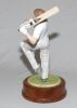 Ian Terence Botham. Somerset, Worcestershire, Queensland, Durham and England 1974-1993. &lsquo;Arlott&rsquo;s Immortals&rsquo;. Excellent porcelain hand decorated action figure of Botham in batting pose in mahogany plinth, sculptured and produced in Alderney in 1982 by Cou - 2