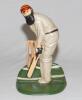 Ian Terence Botham. Somerset, Worcestershire, Queensland, Durham and England 1974-1993. &lsquo;Arlott&rsquo;s Immortals&rsquo;. Excellent porcelain hand decorated action figure of Botham in batting pose in mahogany plinth, sculptured and produced in Alderney in 1982 by Cou - 5