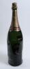Signed champagne bottle c.1990. Large Jeroboam (3 litre) bottle of Laurent-Perrier Brut Champagne. Sixteen signatures to the bottle, possibly attendees for a charity match, probably early 1990s. Signatures are Ray Illingworth, Tim Rice, Paul Getty, Brian - 3