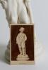 &lsquo;Boy Cricketer&rsquo;. Excellent Parian ware figure of a boy cricketer resting against a tree stump holding a cricket bat to left hand. The figure is of a very high quality and with exceptionally good detailing. Approximately 11&rdquo; tall. Circa 1860&rsquo;s. A rare figu - 3