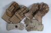 Wicket keeping gauntlet&rsquo;s through time. Four different gloves showing the progression of protection given from the 1890&rsquo;s to the 1920&rsquo;s. The first is an early example of a single white kid leather wicket-keeping glove used in the period, made by Geo. G. B